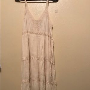NWOT Cream-colored long dress